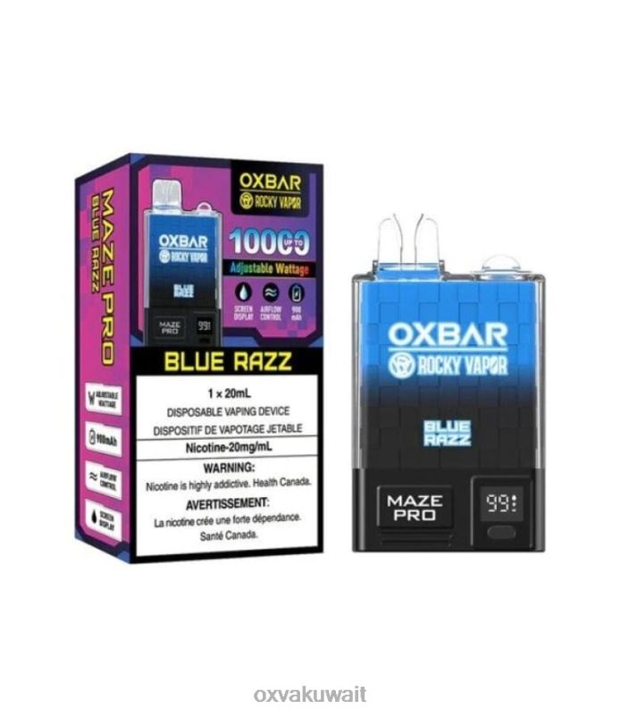 OXVA OXBAR MAZE PRO 10000 Oxva Review الراز الأزرق R44NF26
