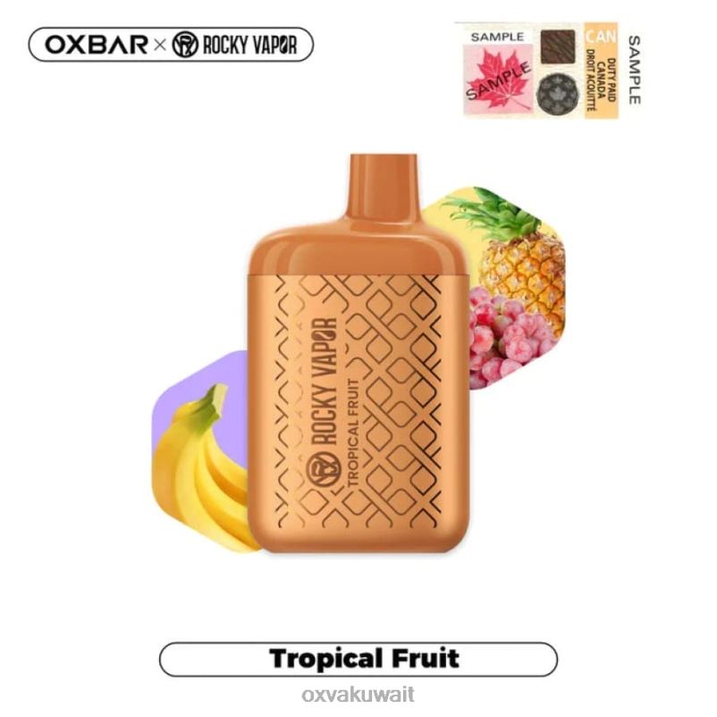 OXVA OXBAR 4500 Oxva Vape Kuwait الفاكهة الاستوائية R44NF34