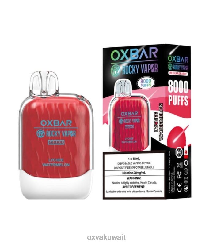 OXVA OXBAR G8000 Oxva Kit بطيخ ليتشي R44NF60