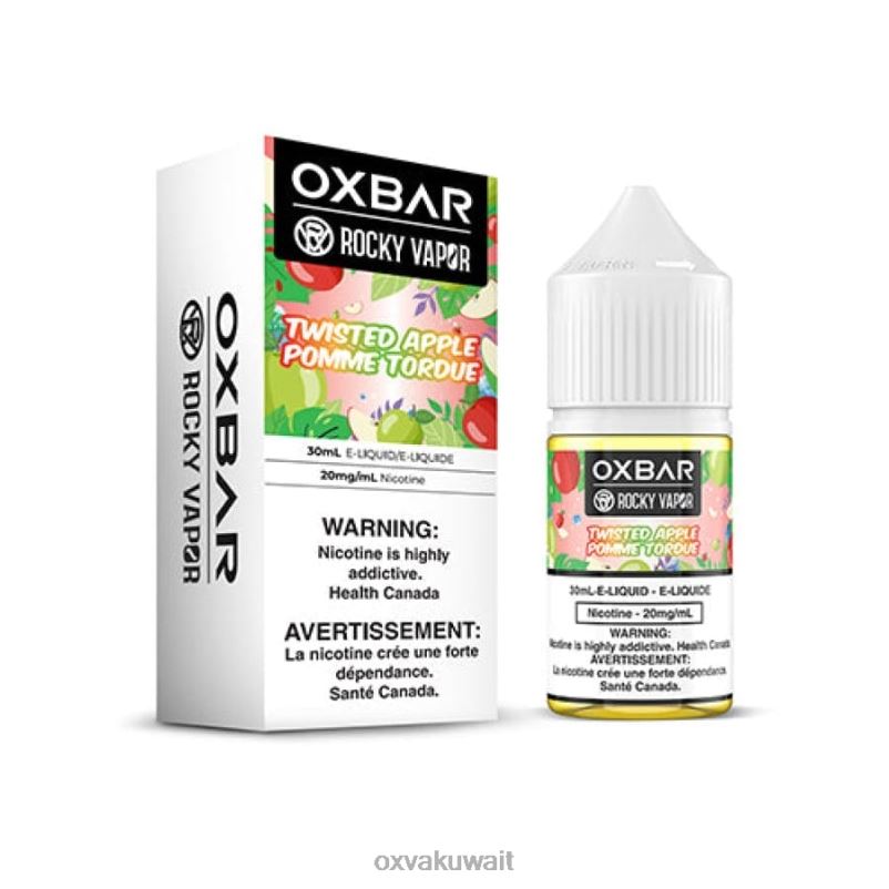OXVA OXBAR Oxva Kuwait تفاحة ملتوية R44NF51 30 مل ملح نيكوتين