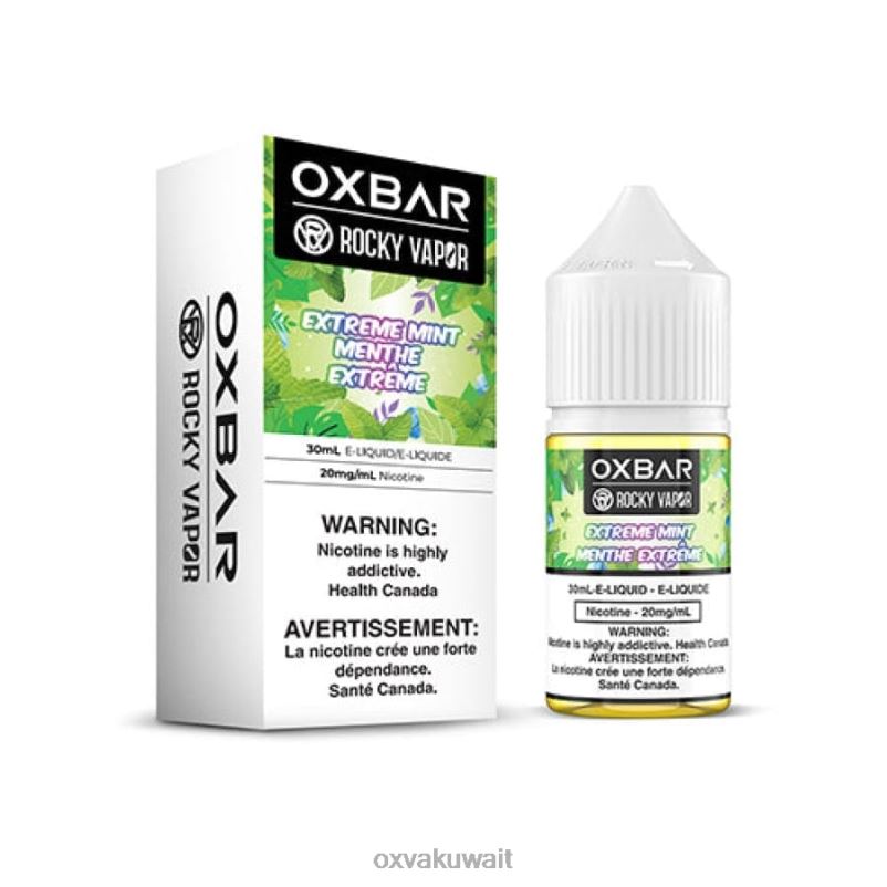 OXVA OXBAR Oxva Puff النعناع المدقع R44NF48 30 مل ملح نيكوتين