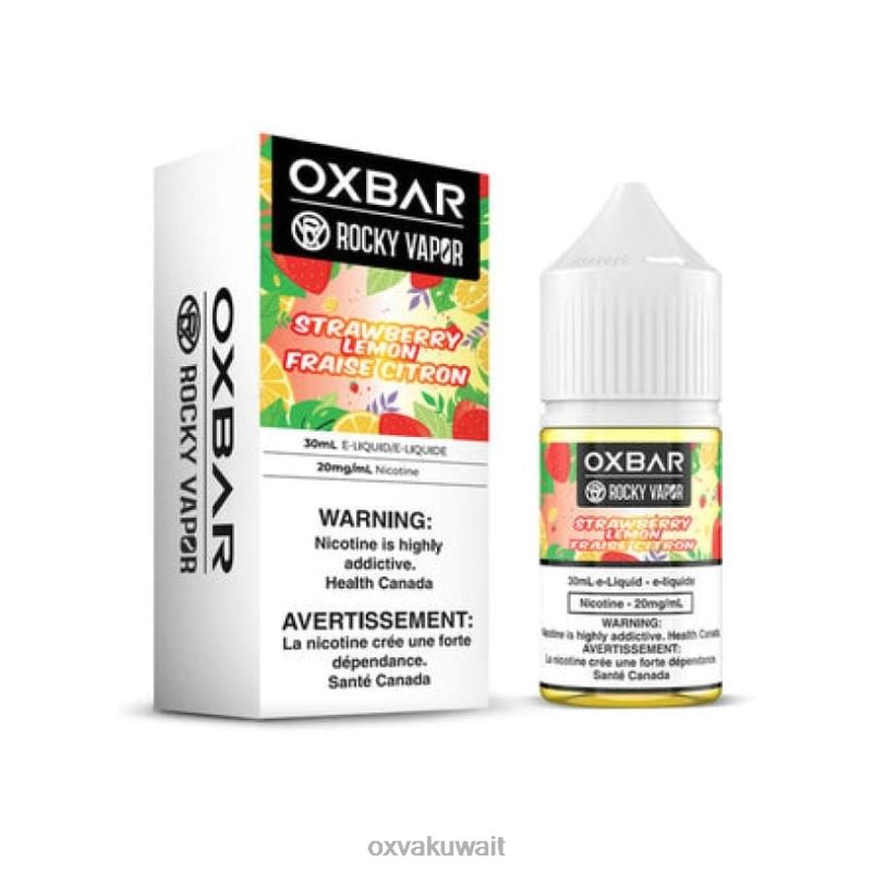 OXVA OXBAR Oxva الكويت الفراولة والليمون R44NF52 30 مل ملح نيكوتين