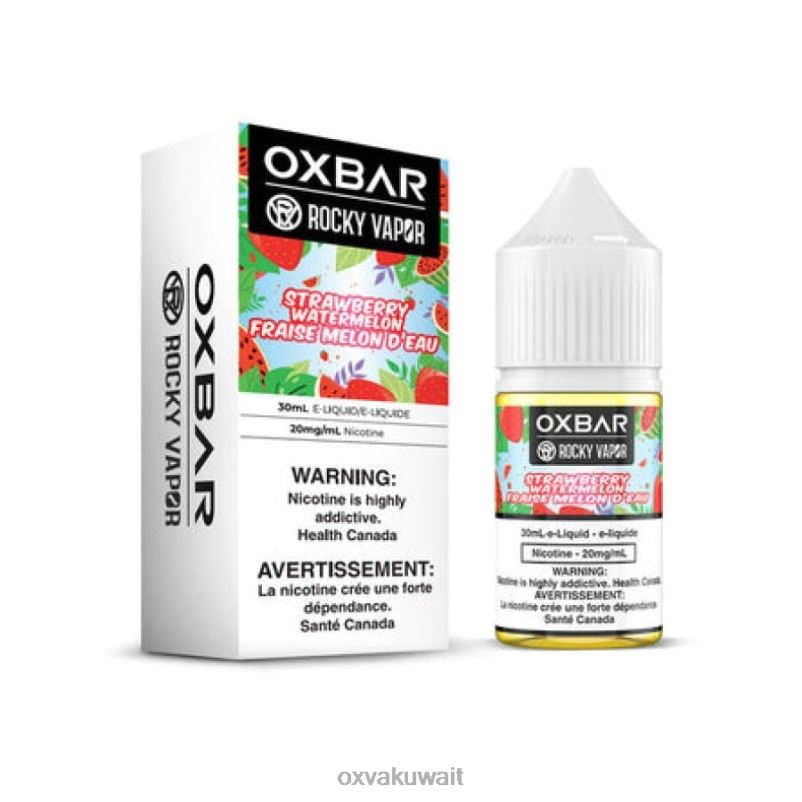 OXVA OXBAR Oxva Vape Kuwait الفراولة والبطيخ R44NF54 30 مل ملح نيكوتين