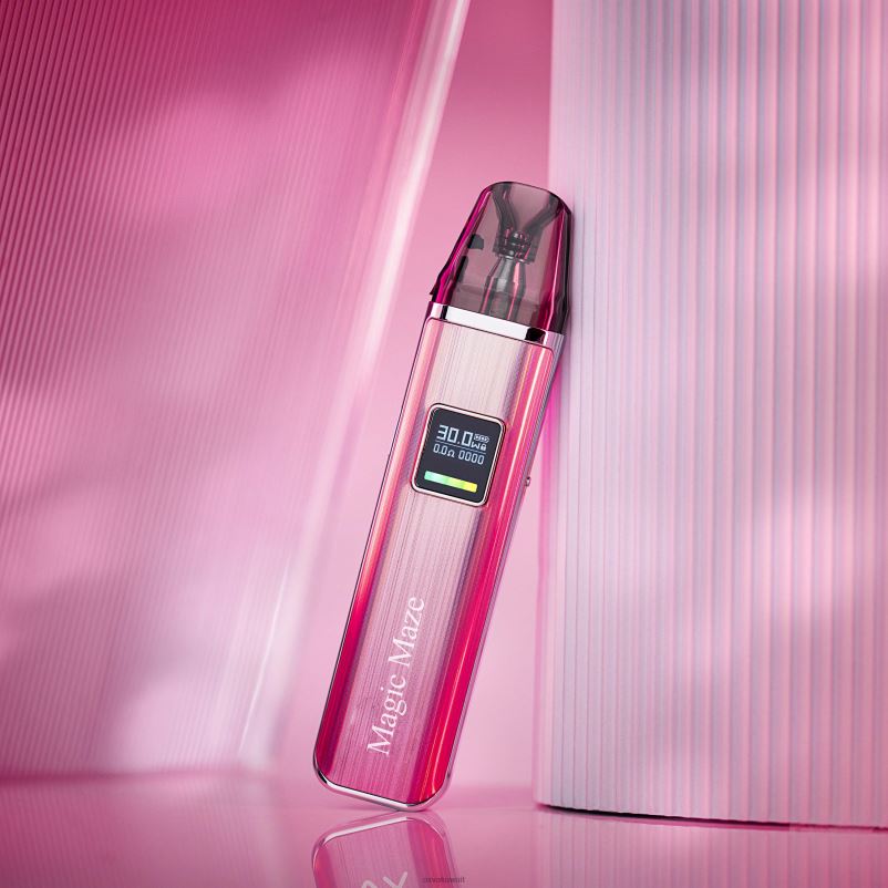 OXVA MAGIC MAZE XLIM PRO Oxva E Cig أحمر لامع R44NF128 عدة